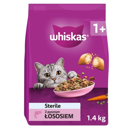Sterile Sucha Karma z łososiem